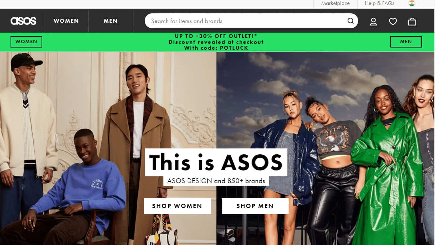 ASOS website
