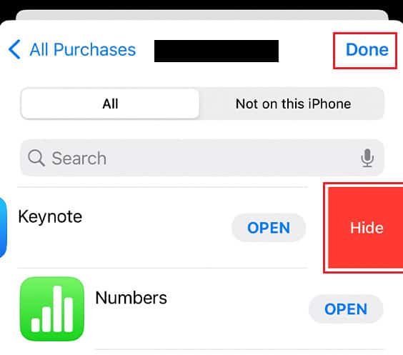 Hide - Done | How to Hide Subscriptions on iPhone