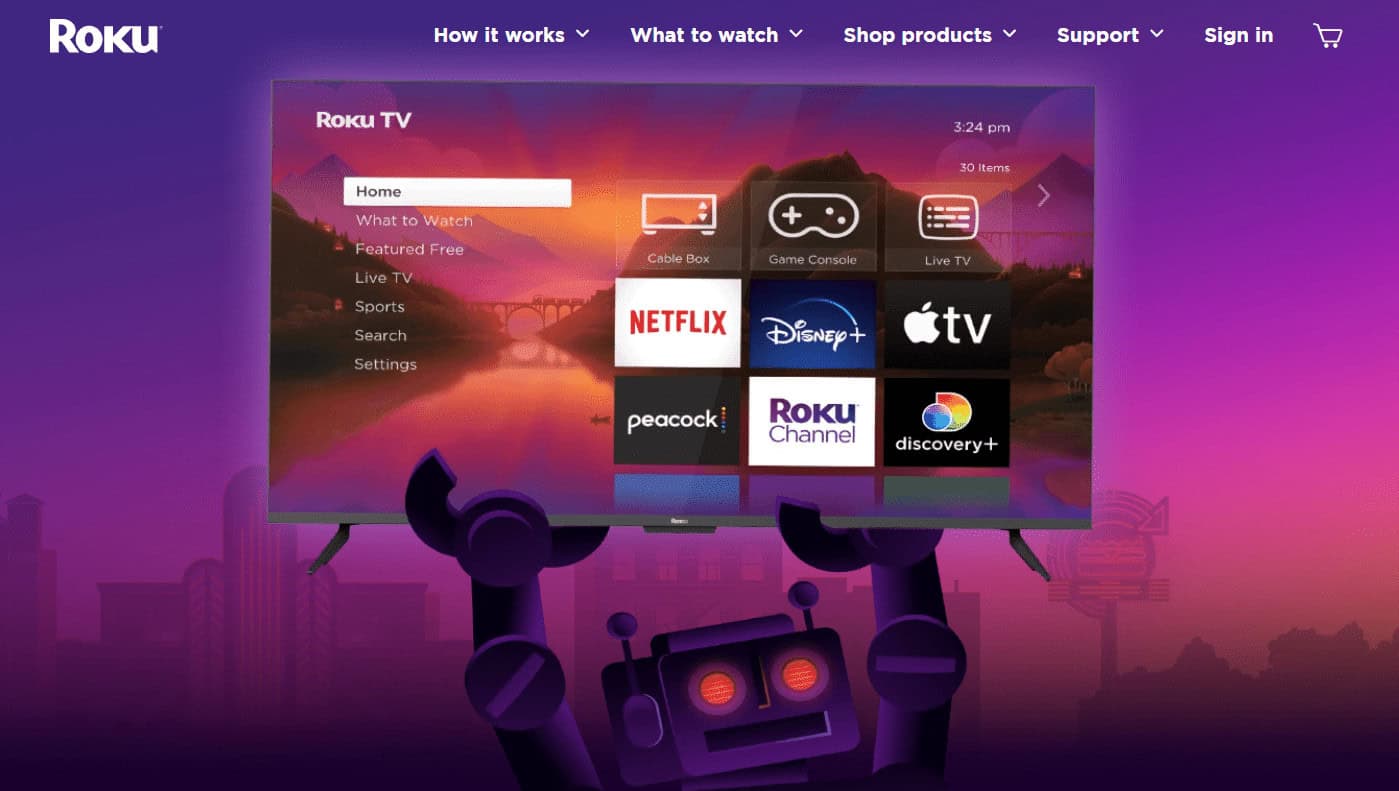 Roku website