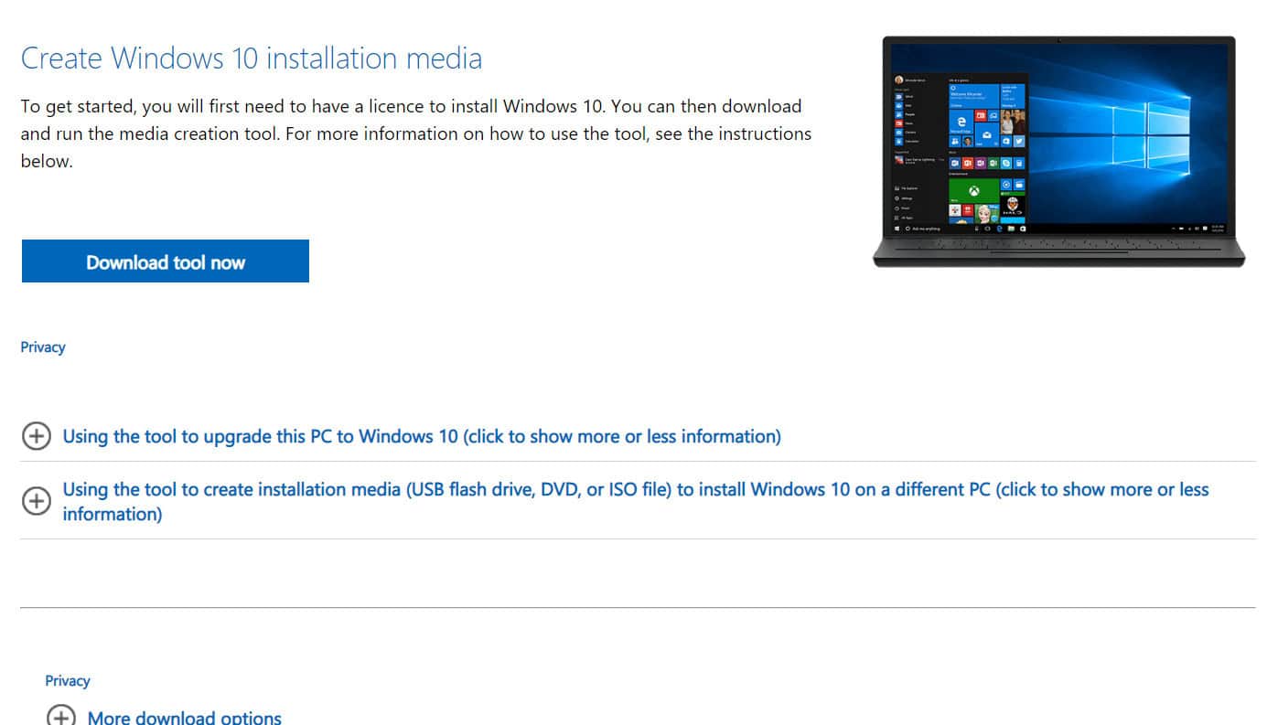 Windows Media Creation Tool