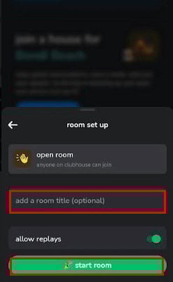 tap on start room. How to Cancel Pending Invite on Clubhouse