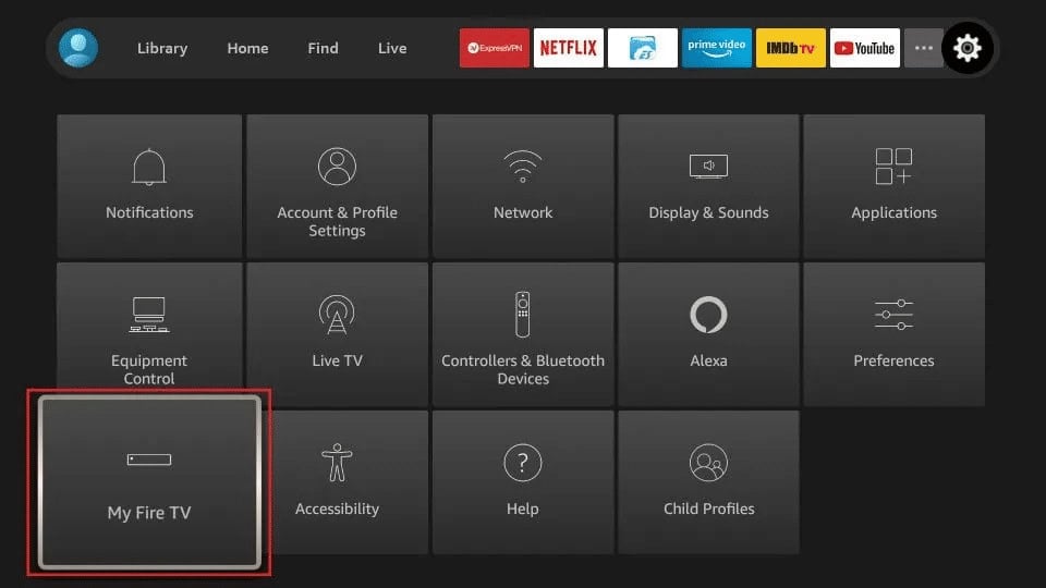 and select My Fire TV