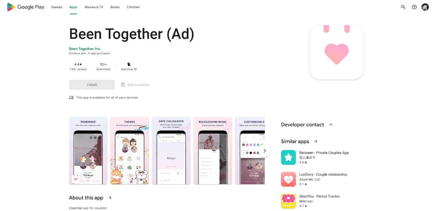 Been together app