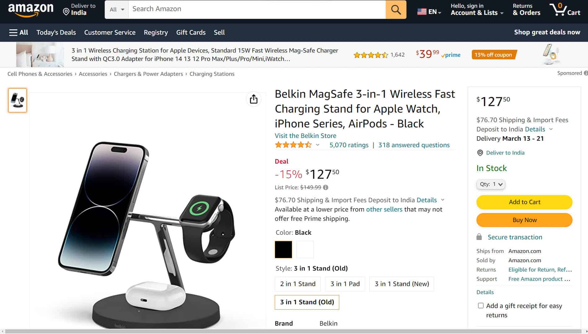 Belkin MagSafe 3 In 1 Wireless Charger. Top 18 Best Apple AirPods Pro Accessories