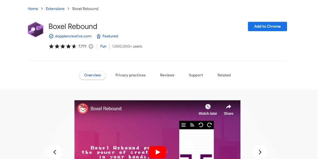 Boxel Rebound. 25 Best Chrome Extensions Games