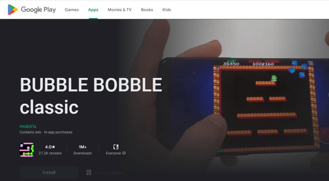 Bubble Bobble classic