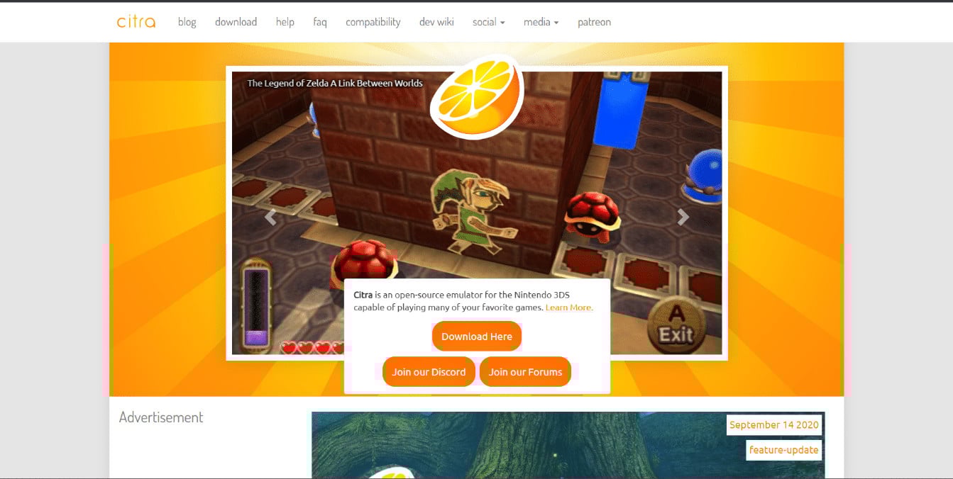 Citra website