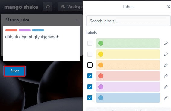 Click on Save. How to Add List in Trello