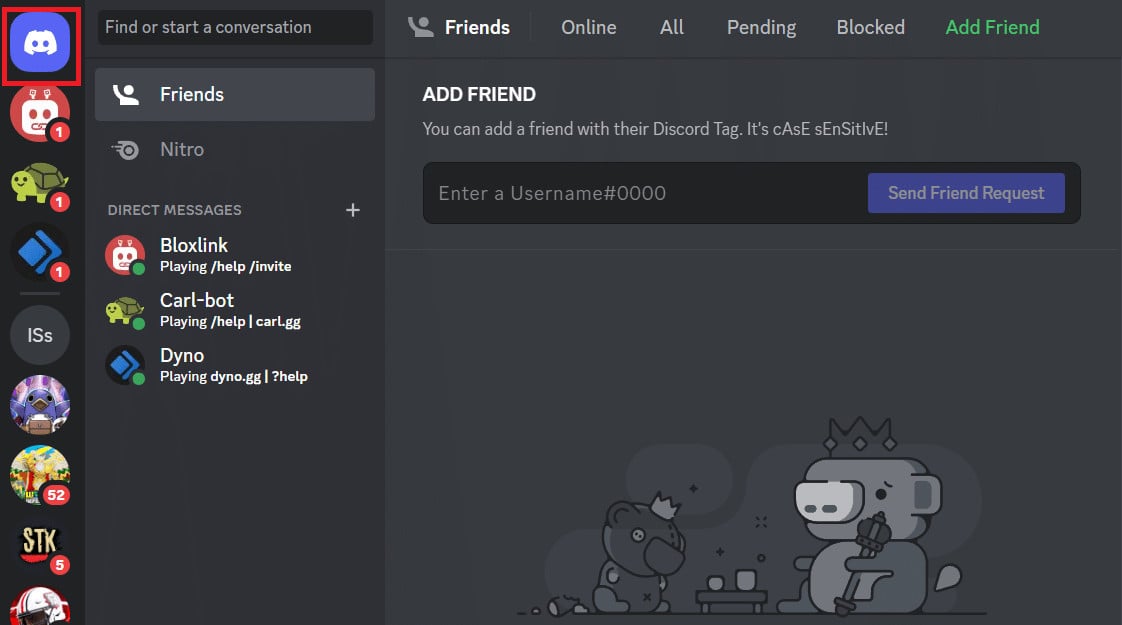 Click on the Discord channel button | How to Mute Someone on Discord as Admin