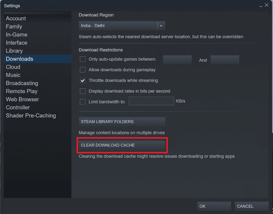 click the Clear Download Cache button. 8 Ways to Fix Steam Store Buttons Not Working