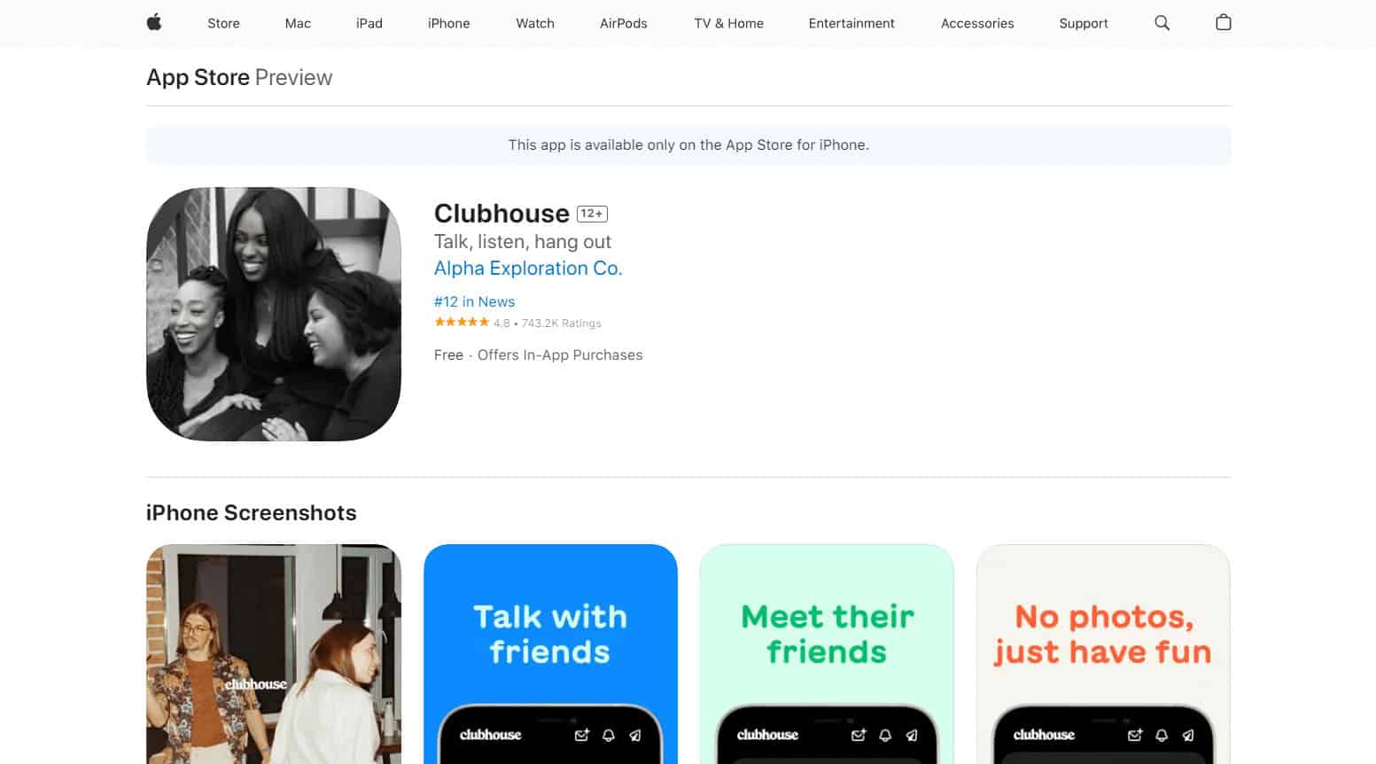 Clubhouse. Top 20 Best Live Streaming App for iPhone
