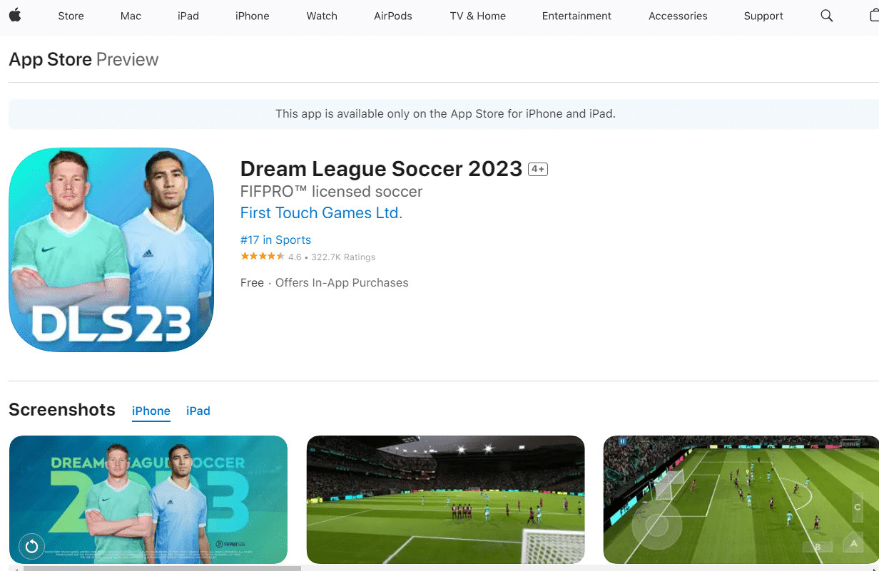 Dream League Soccer. 37 Best Offline iPhone Games for Free