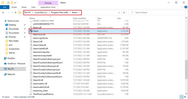 file by navigating to the given path 