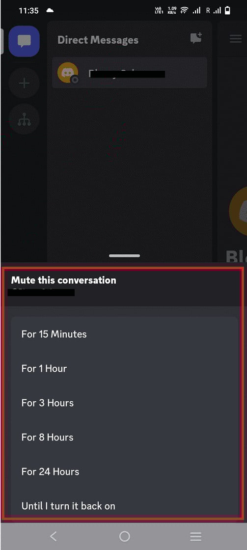 Finally, select the time duration for which you want to mute the person. | How to Mute Someone on Discord as Admin