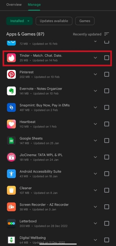 Fix Tinder Pictures Not Loading Error – TechCult