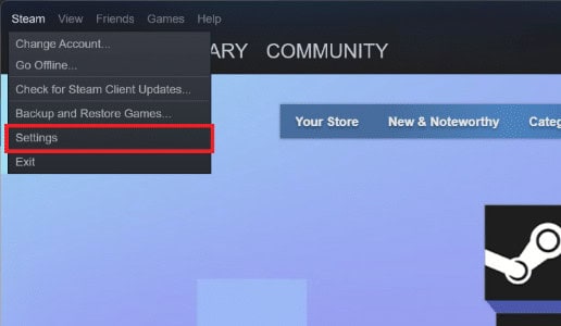 Steam Settings
