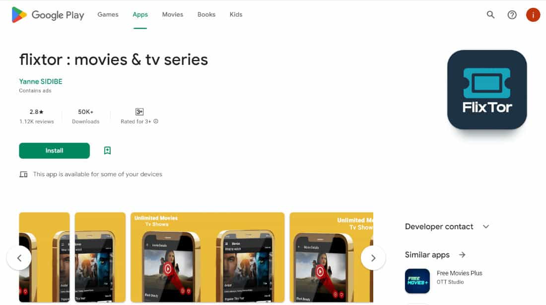 Flixtor app free download