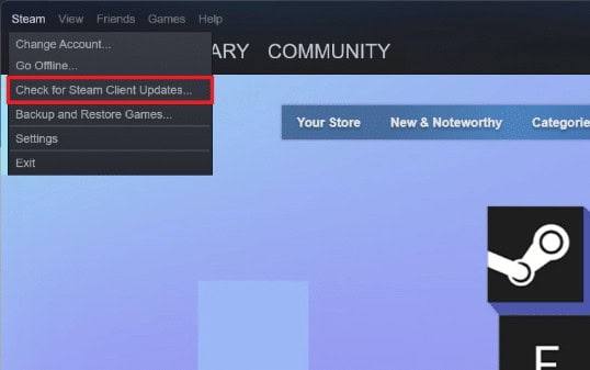 select Check for Steam Client Updates. 8 Ways to Fix Steam Store Buttons Not Working