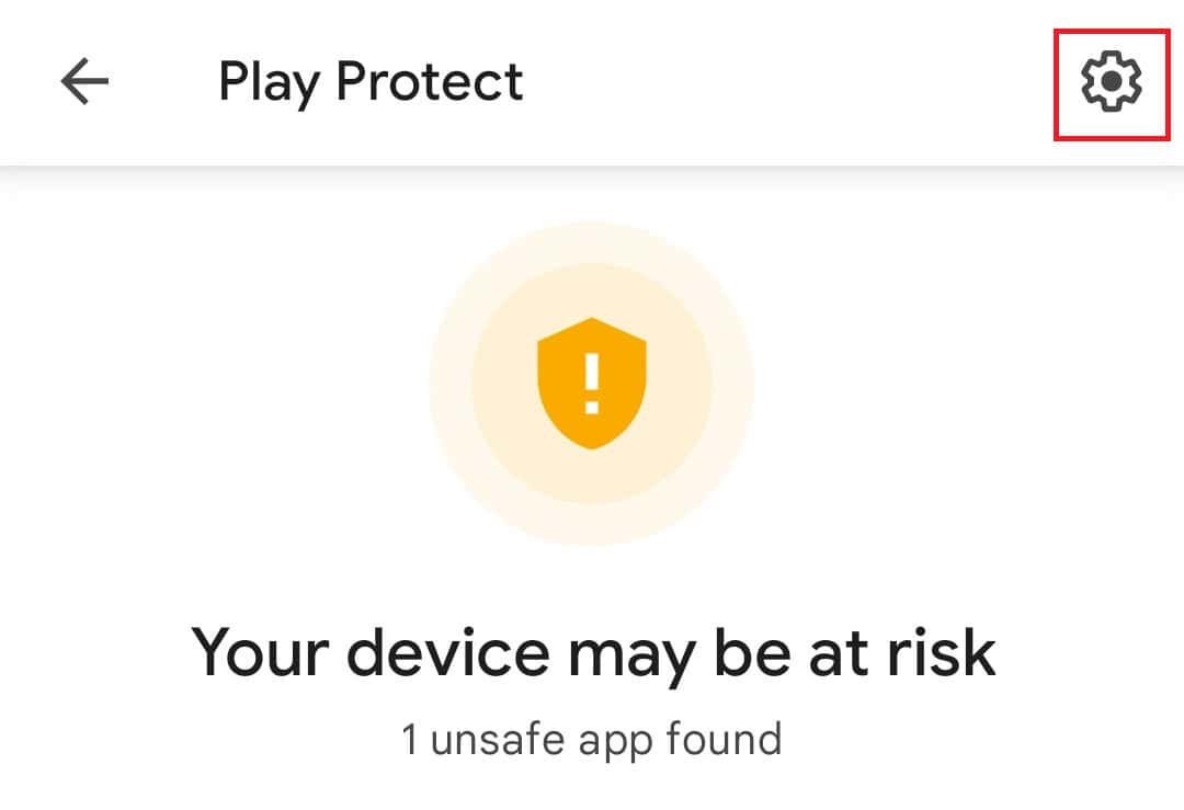 tap on settings icon