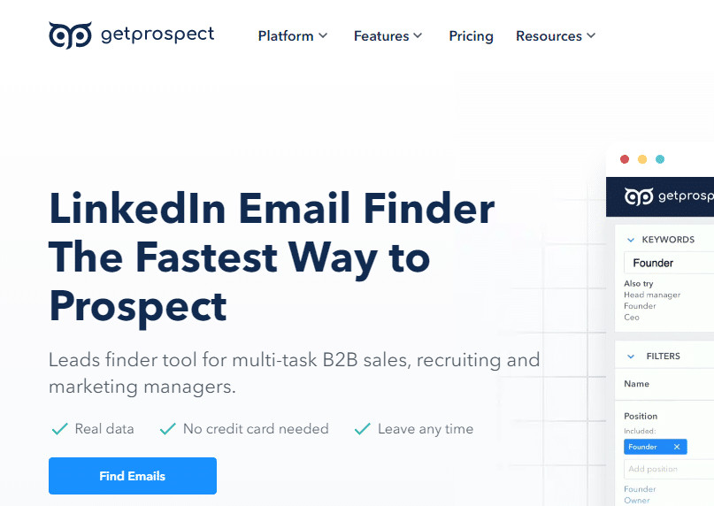 GetProspect. 37 Best Email Finder Tools