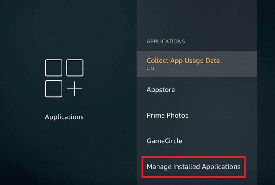 Go to Apps followed by Manage Installed Applications. 10 Quick Ways to Fix Amazon Prime Error Code 1061