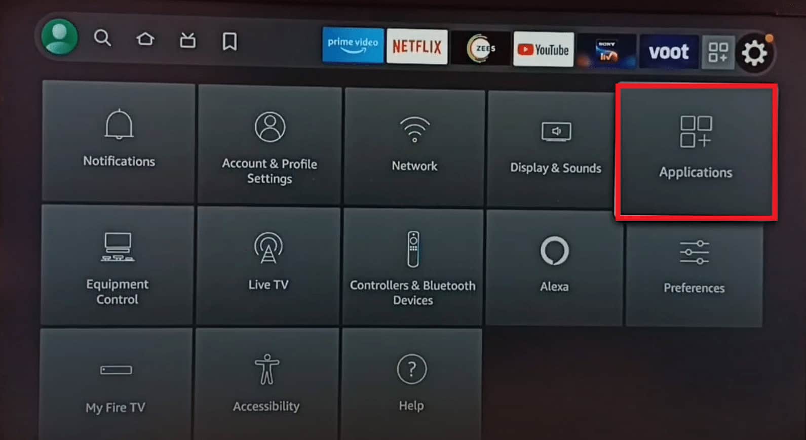 Go to Settings followed by Applications. 9 Ways to Fix Amazon Prime Error Code 7136
