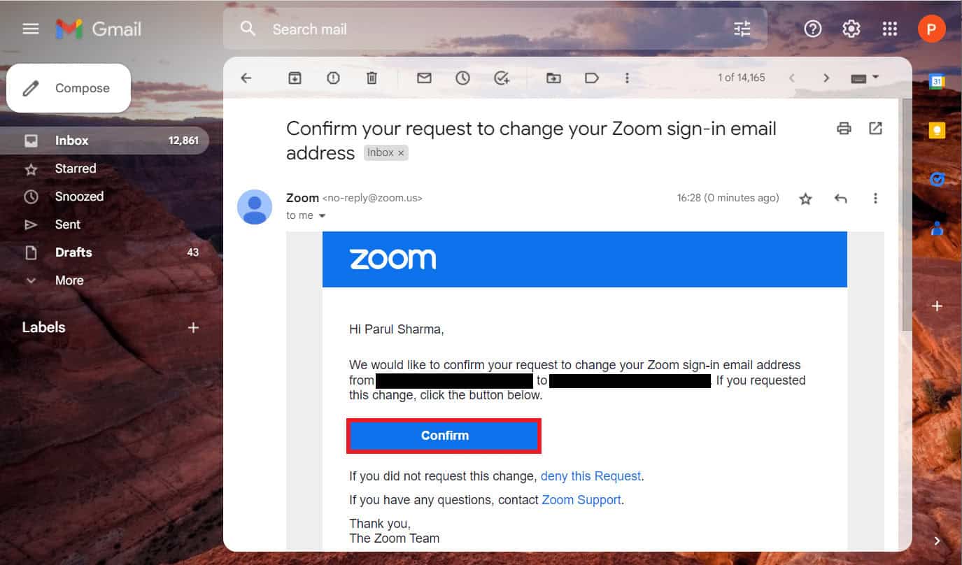 Click on Confirm. Fix Zoom Account Disabled Error