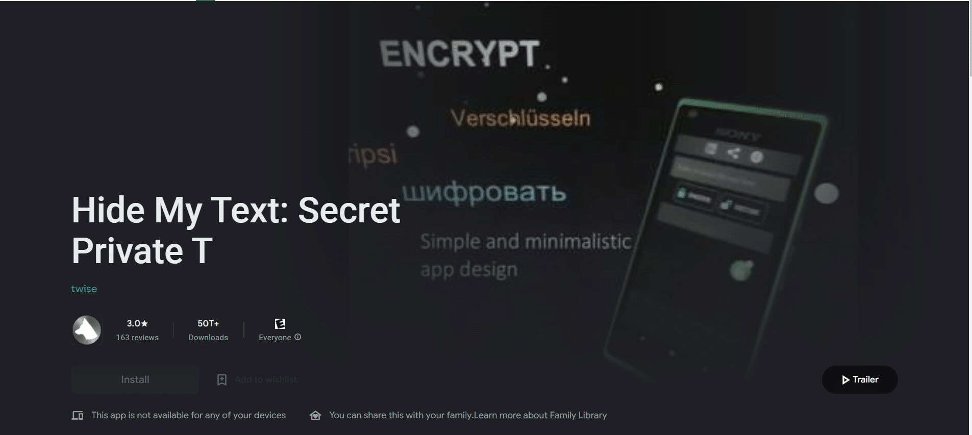 Hide My text Website 