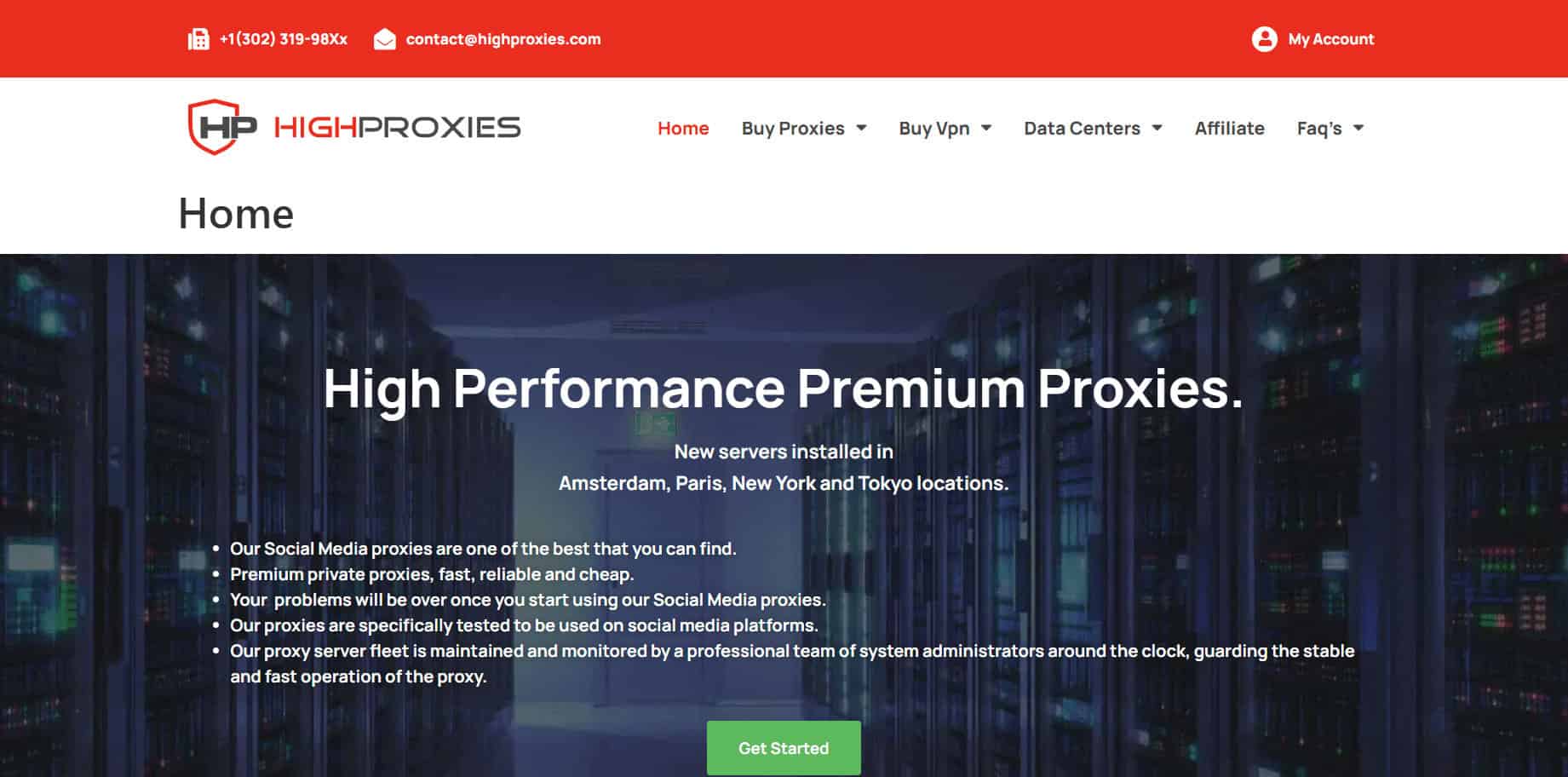 High Proxies Website