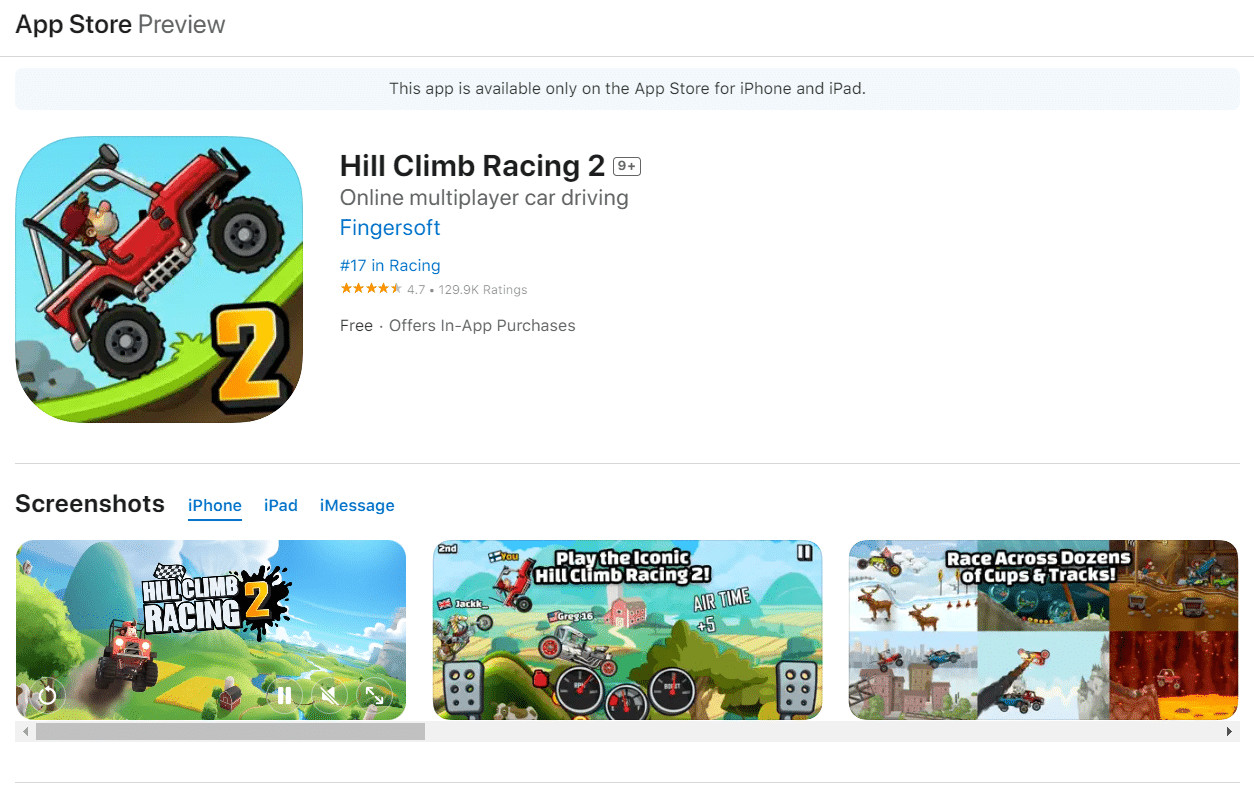 Hill Climb Racing 2. 37 Best Offline iPhone Games for Free