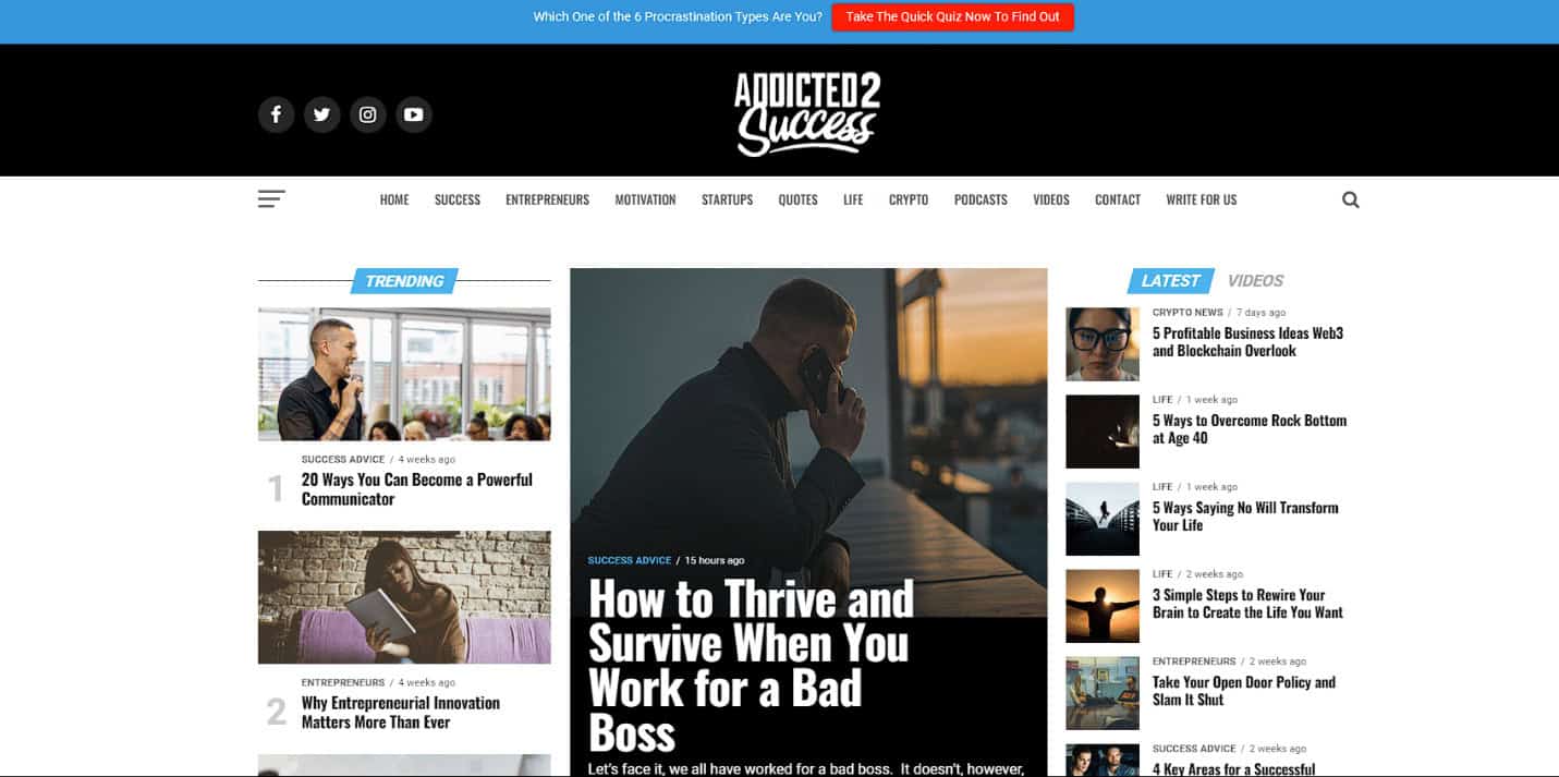 Addicted 2 success. 51 Best Inspirational Blogs About Life