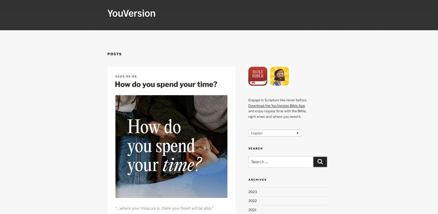 YouVersion. 51 Best Inspirational Blogs About Life