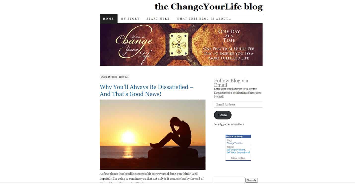 thechangeyourlifeblog. 51 Best Inspirational Blogs About Life