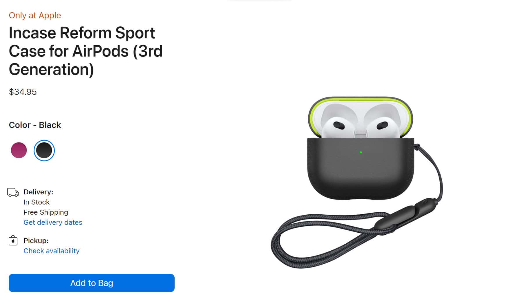 Incase Reform Sport Case for AirPods 3rd Generation