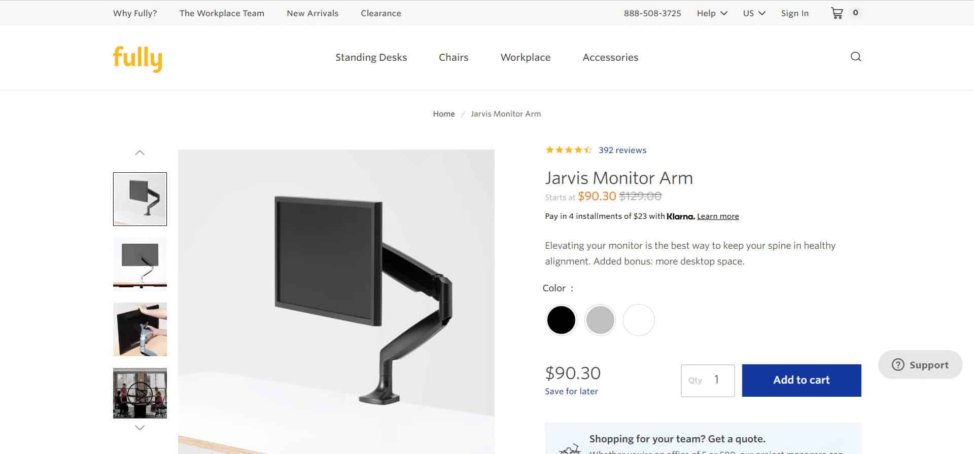 Jarvis Monitor Arm