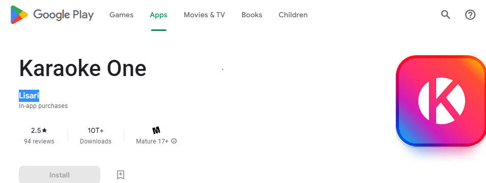 Karaoke One by Lisari. 19 Free Karaoke App for Android TV