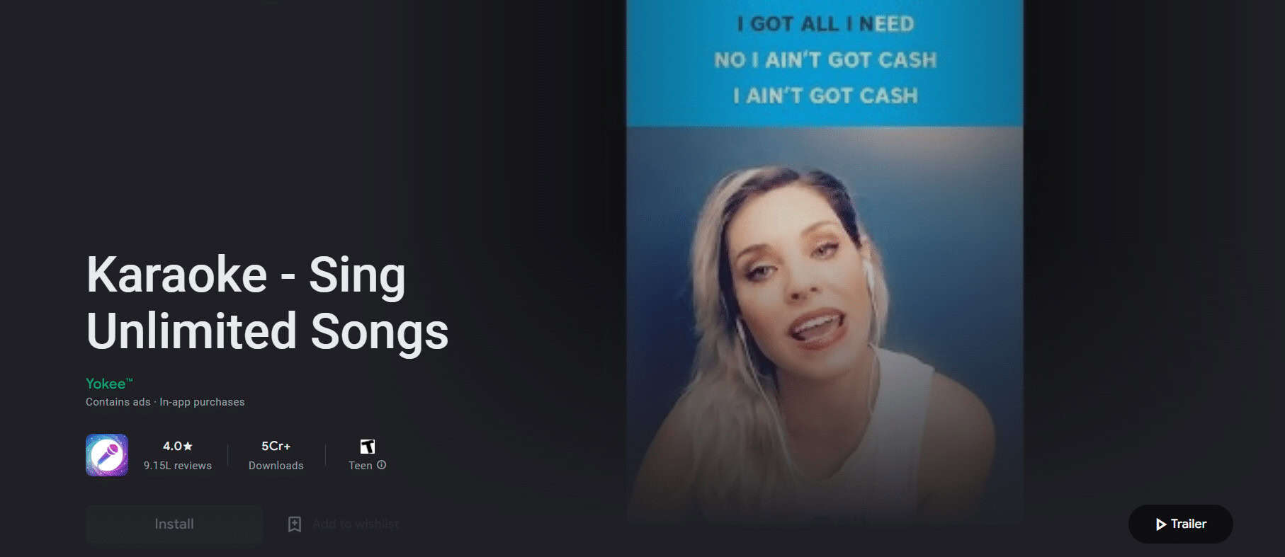 Karaoke Sing Unlimited Songs by Yokee