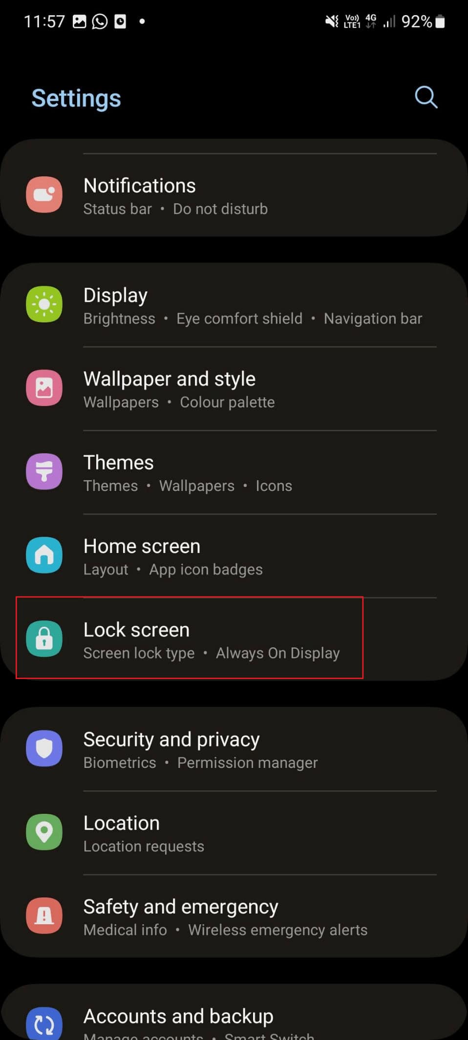 lock screen s21 | Android screen keeps dimming