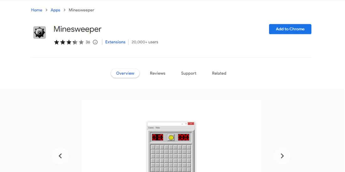 Minesweeper. 25 Best Chrome Extensions Games