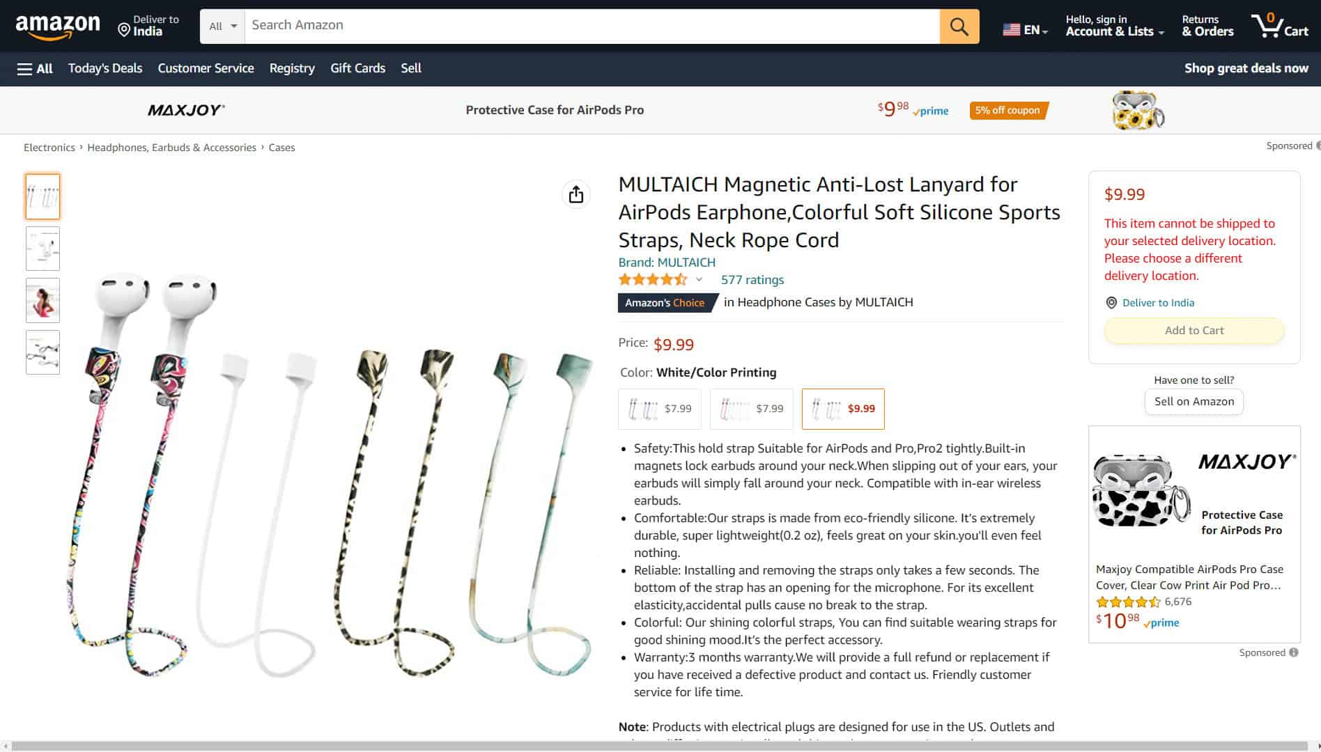 MULTAICH Magnetic Straps. Top 18 Best Apple AirPods Pro Accessories