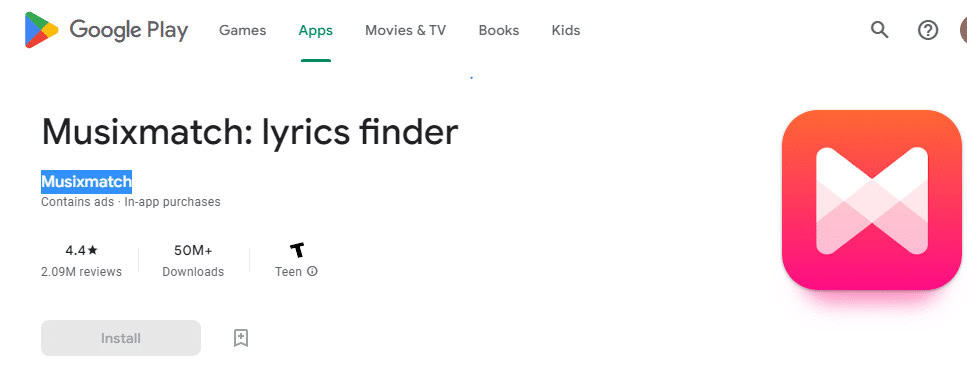 Musixmatch. 19 Free Karaoke App for Android TV