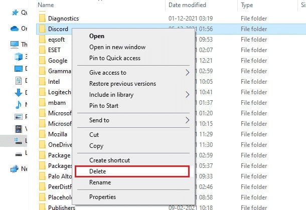 delete Discord folder. 9 Ways to Fix Discord Stuck on Grey Screen