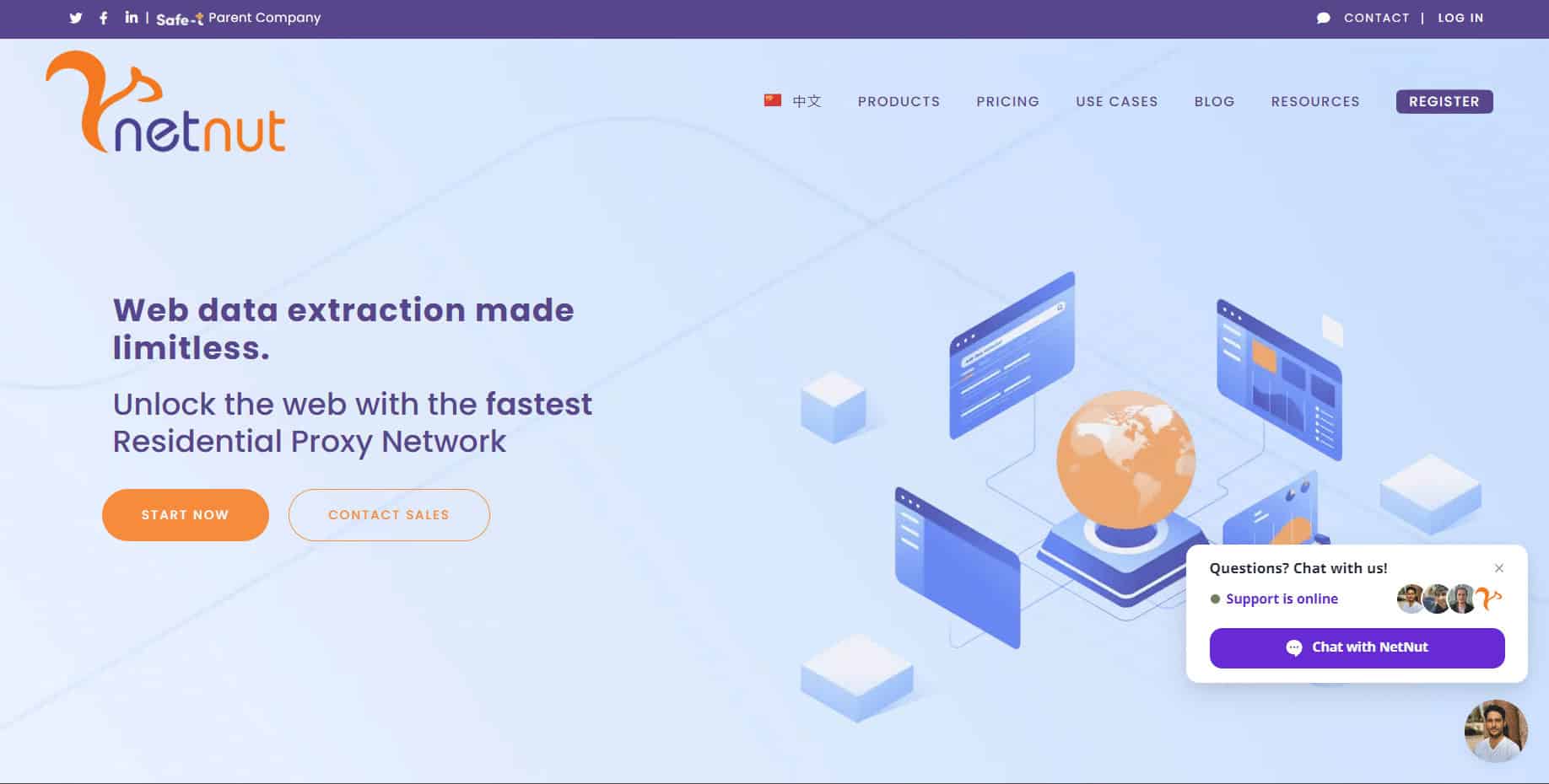 NetNut Website. 18 Best Proxy for Telegram