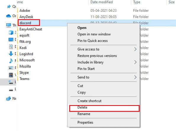 delete Discord folder. 9 Ways to Fix Discord Stuck on Grey Screen