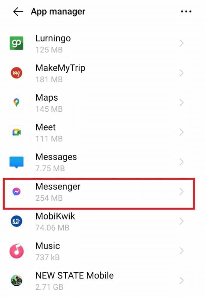  Open Messenger app