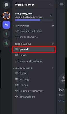 Open the channel where you want to hide the words