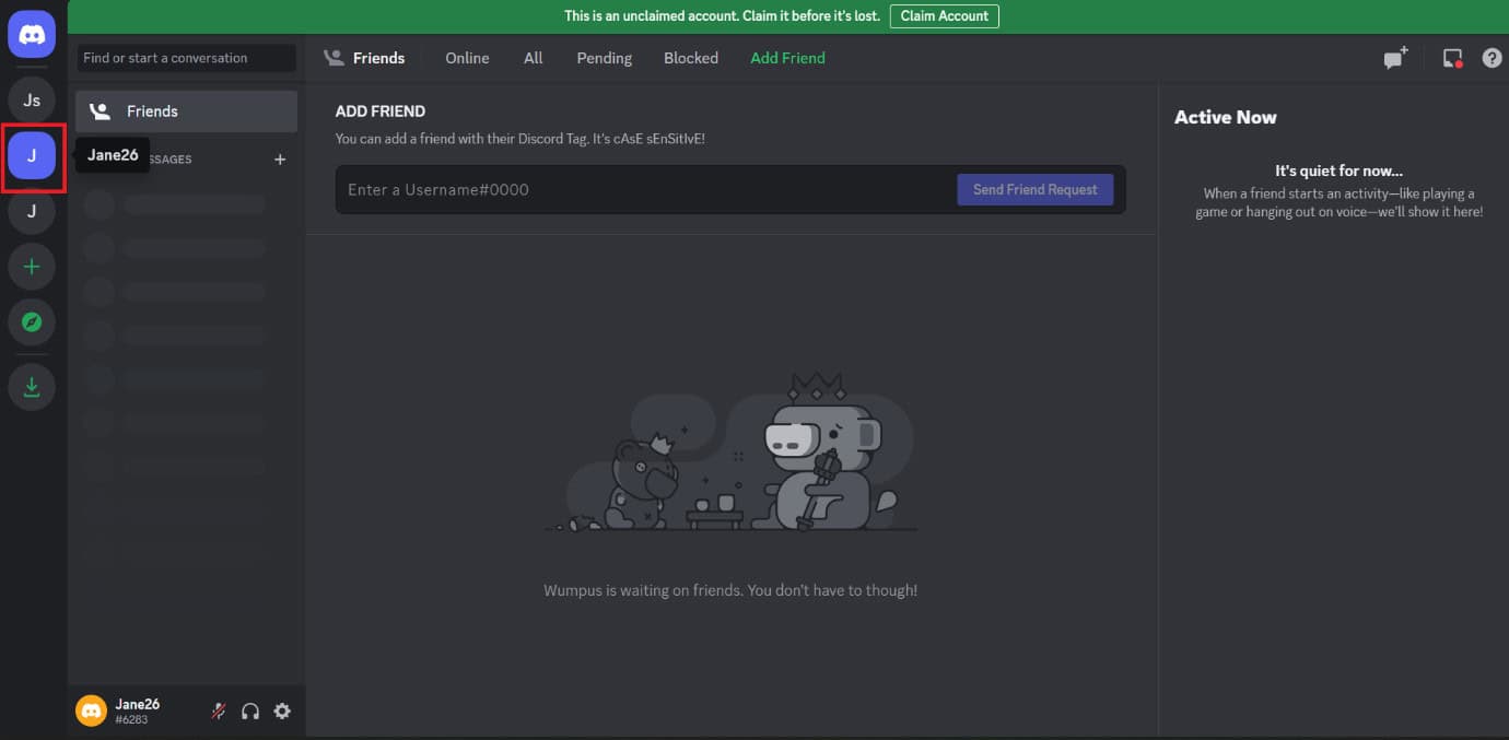 Open the chat of your choice to open the chat window