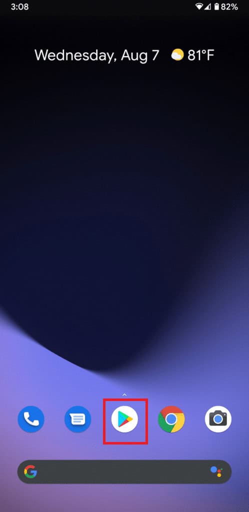 Open the Google Play Store app. Fix PUBG Mobile Login Problem