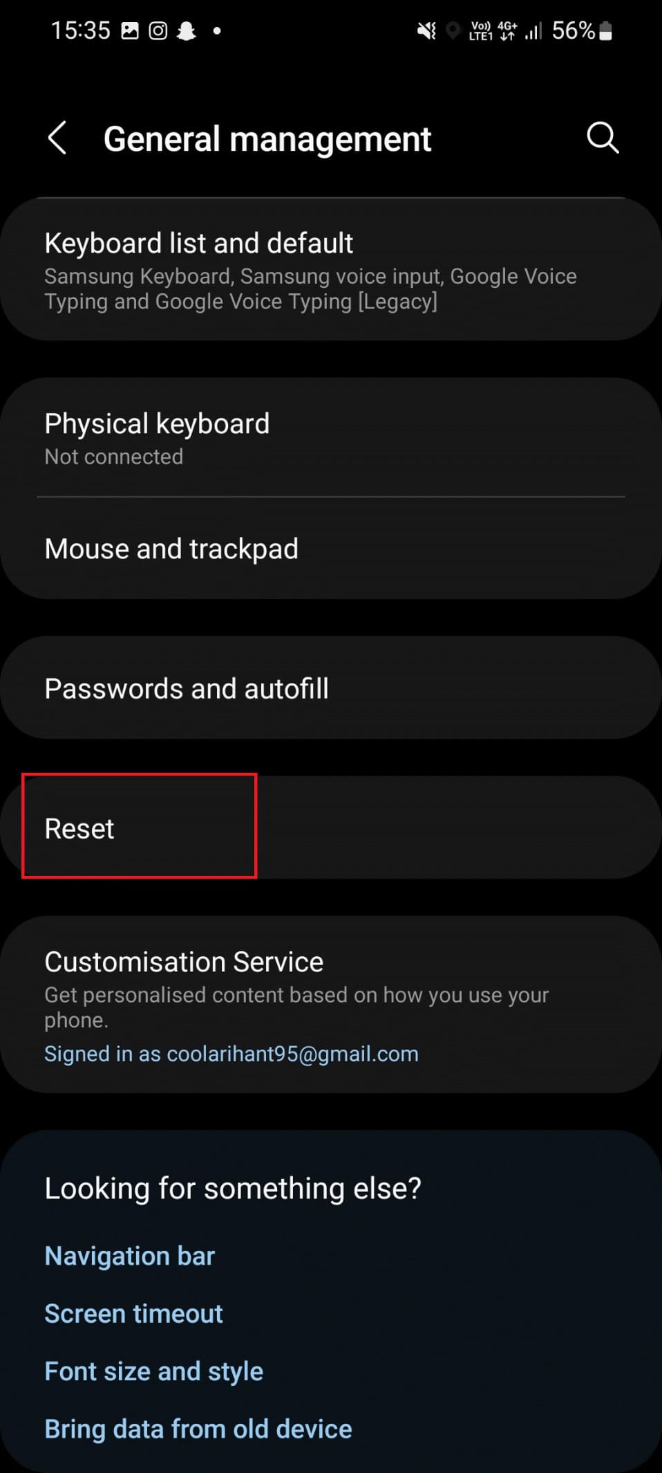 Reset