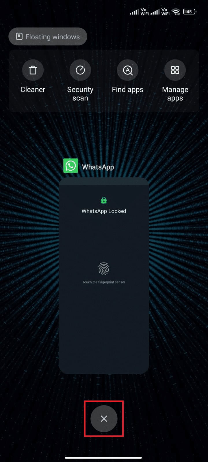 Restart WhatsApp